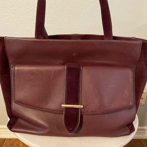 Kate spade burgundy tote bag